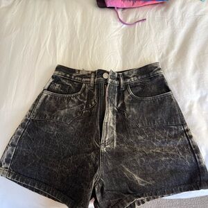 Vintage Wash High Waist Women's Shorts